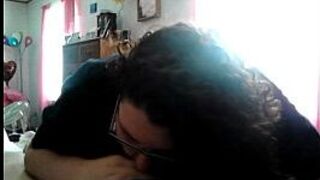 Quick Blowjob with the Girl Finishing - porn video