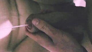 Petite girlfriend spreads her labia and asks to cum on her pussy - porn video