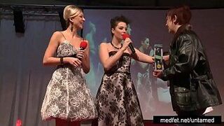 Female and Male Strippers Tease the Audience - porn video