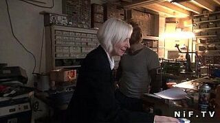 Horny amateur french mature gets hard fucked - porn video