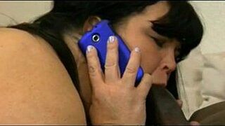 BBW Mom sucking Black Cock - porn video
