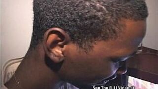 Ebony Gay Sucks White Glory Hole Cocks - porn video