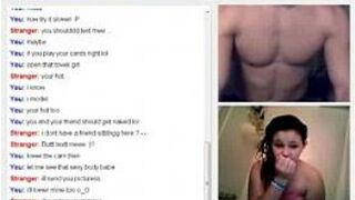 So cute teen got into cybersex with hot guy - porn video