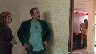 Blonde Lady Fuck And Play With The Two Painters - porn video