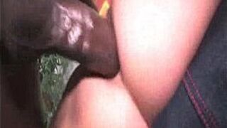 Interracial Anal Ride For His Brunette Wife - porn video