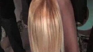 Hot Blonde Babe Sucks Group Of Black Men - porn video