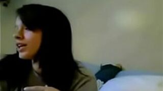 Dark haired girl on webcam - porn video
