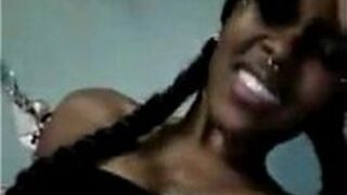 OMG She hot sauce bottle in her pussy - porn video