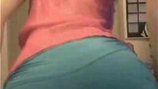 Hot teen shows her thong upskirt - porn video