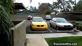 Eager stud sucking and tugging on a hard cock - porn video