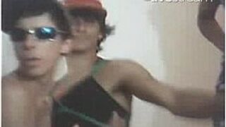 Fags dancing on Twitcam - porn video