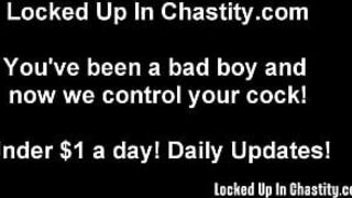 You wont like your chastity device at first - porn video
