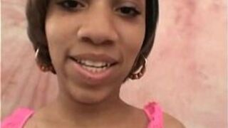 Hot Black gf Ashley sloppy blowjob treat - porn video