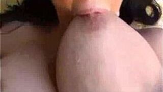 BEST cumshot on big tits compilation - porn video