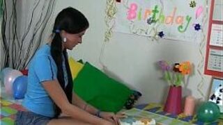 Sex toys for a hot birthday girl - porn video