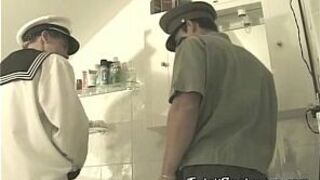 Hot twinks in uniforms fucking hard - porn video