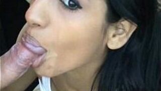 Arab girl fucked doggy style in a car - porn video